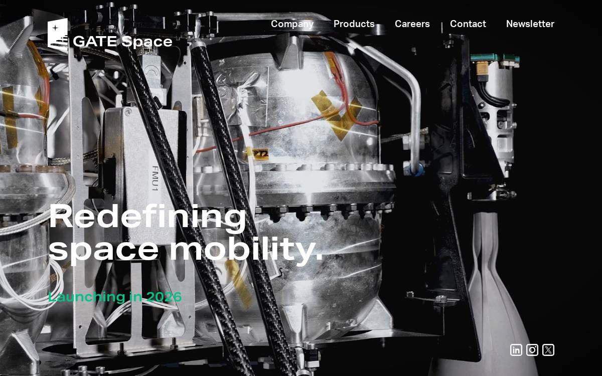 GATE Space website preview