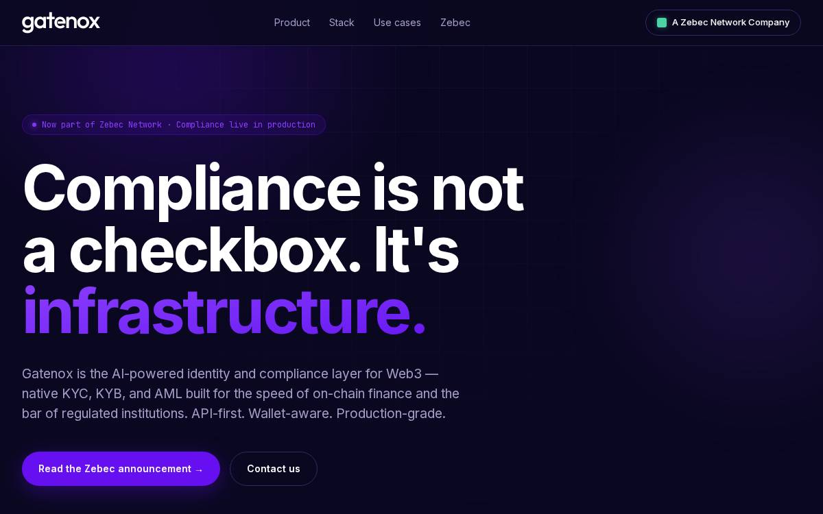 Gatenox website preview