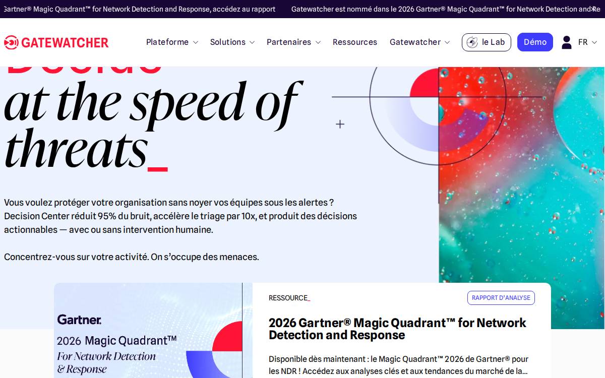 Gatewatcher website preview