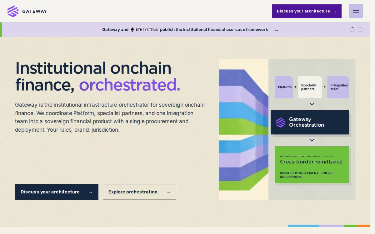 Gateway website preview