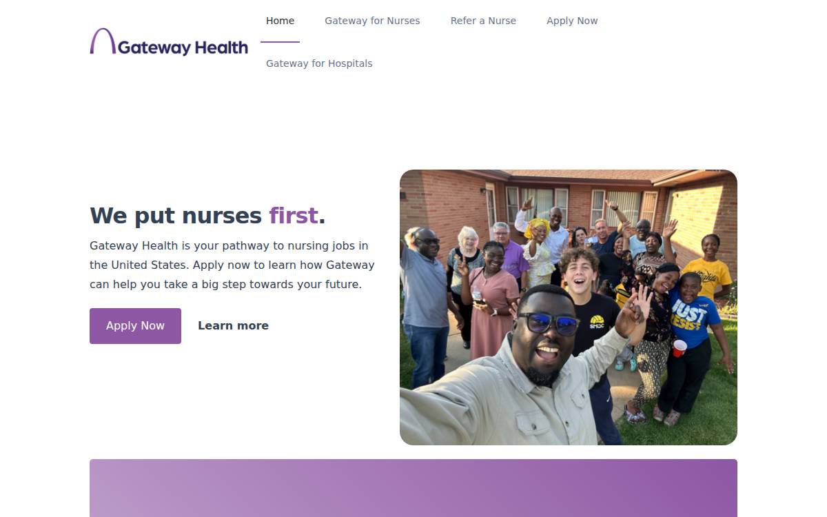 Gatewayhealth website preview
