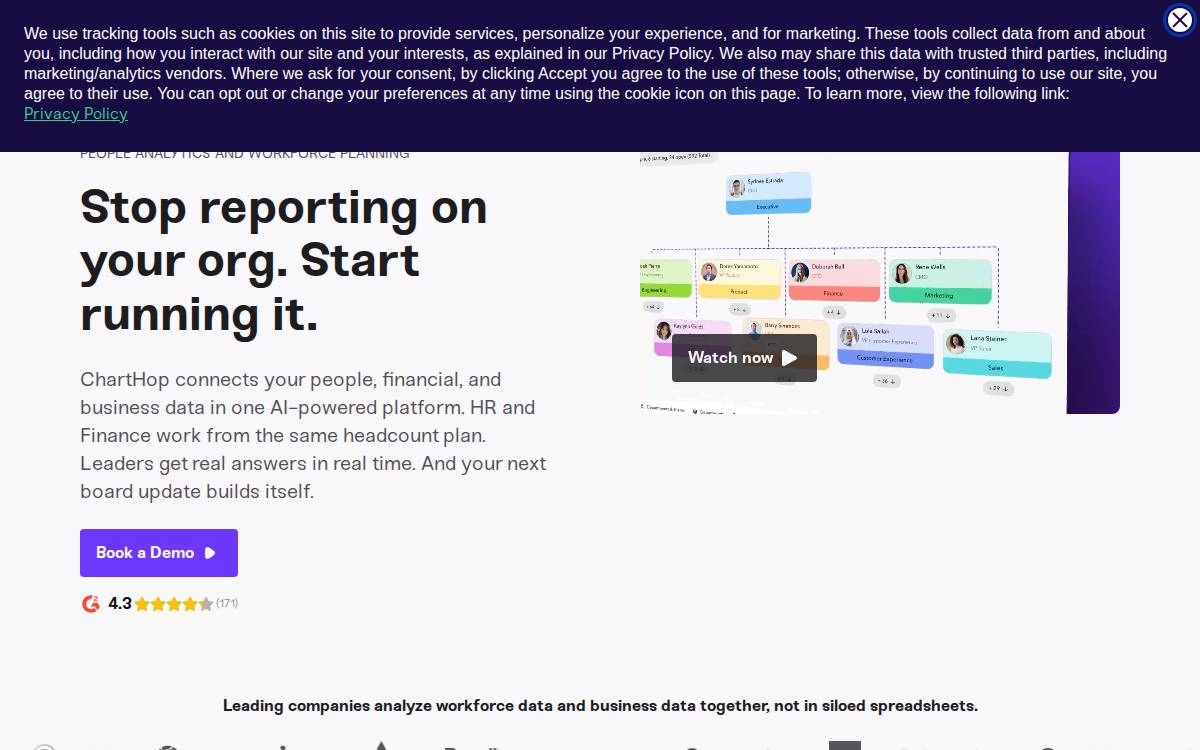 Gather website preview