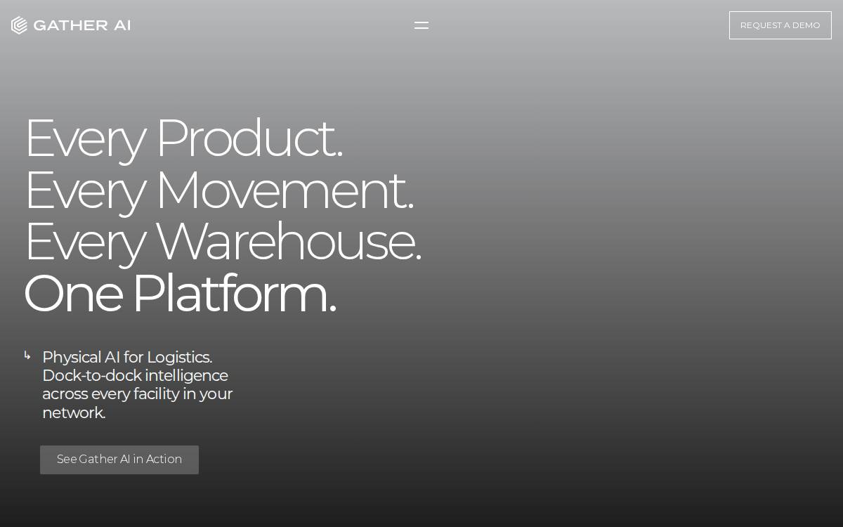 Gather AI website preview