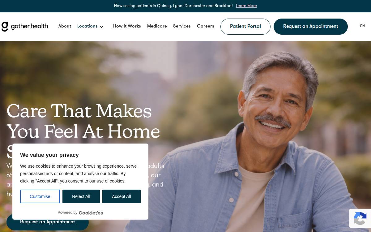 Gather Health website preview