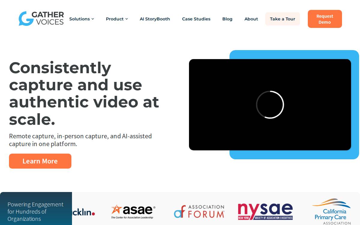 Gather Voices website preview