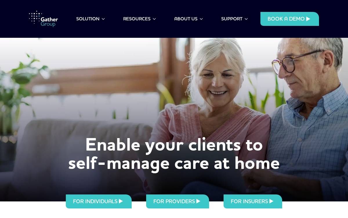 Gathergroup website preview