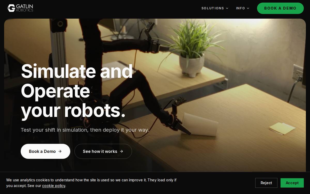 Gatlin Robotics website preview