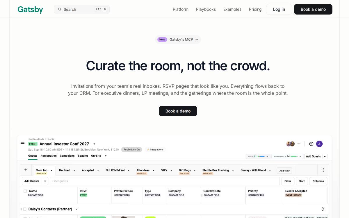 Gatsby website preview