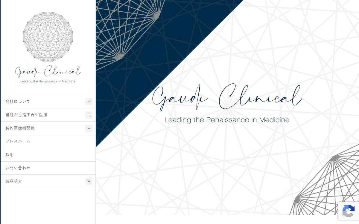 株式会社Gaudi Clinical website preview