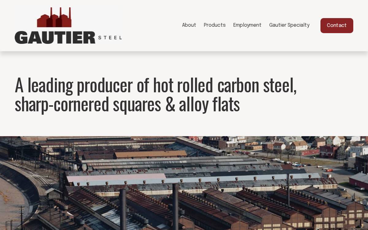 Gautiersteel website preview