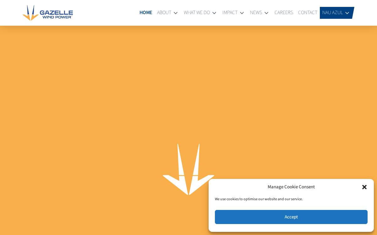 Gazelle Wind Power website preview