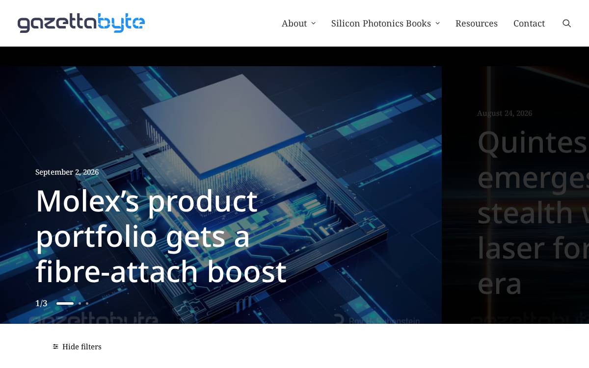 Gazettabyte website preview