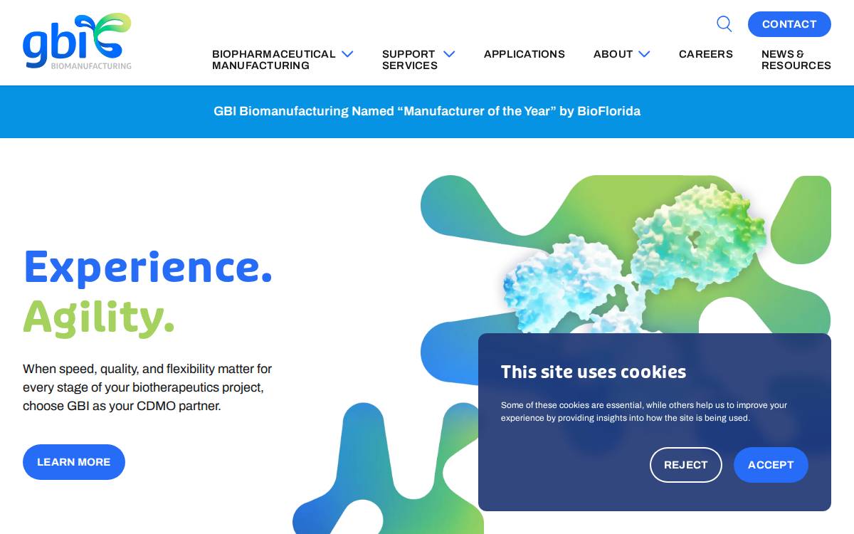 Gbibio website preview