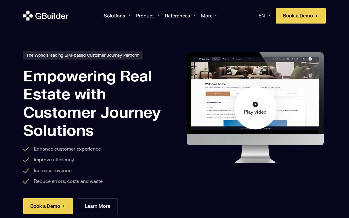 Gbuilder website preview