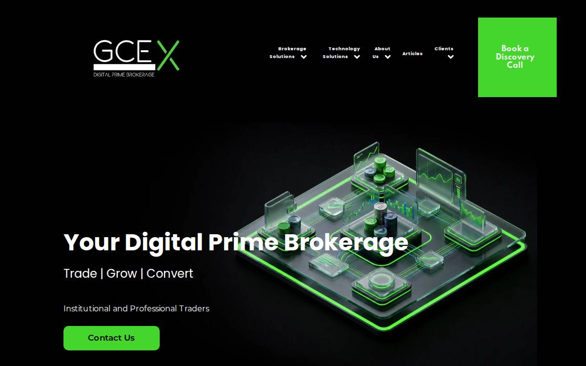 GCEX website preview