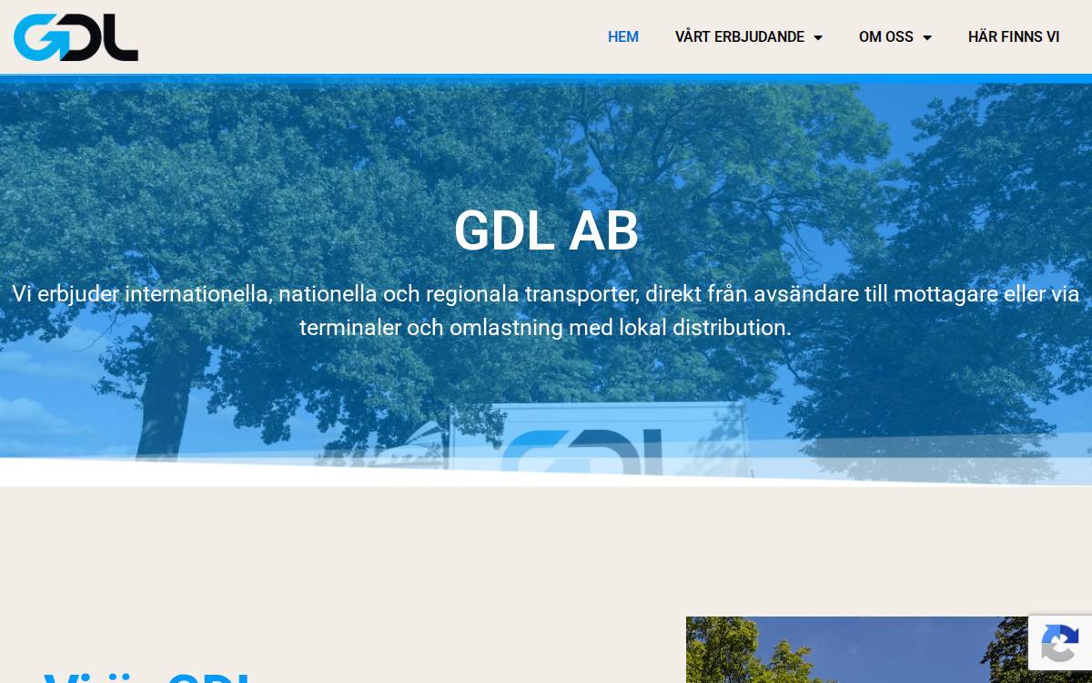 GDL AB website preview