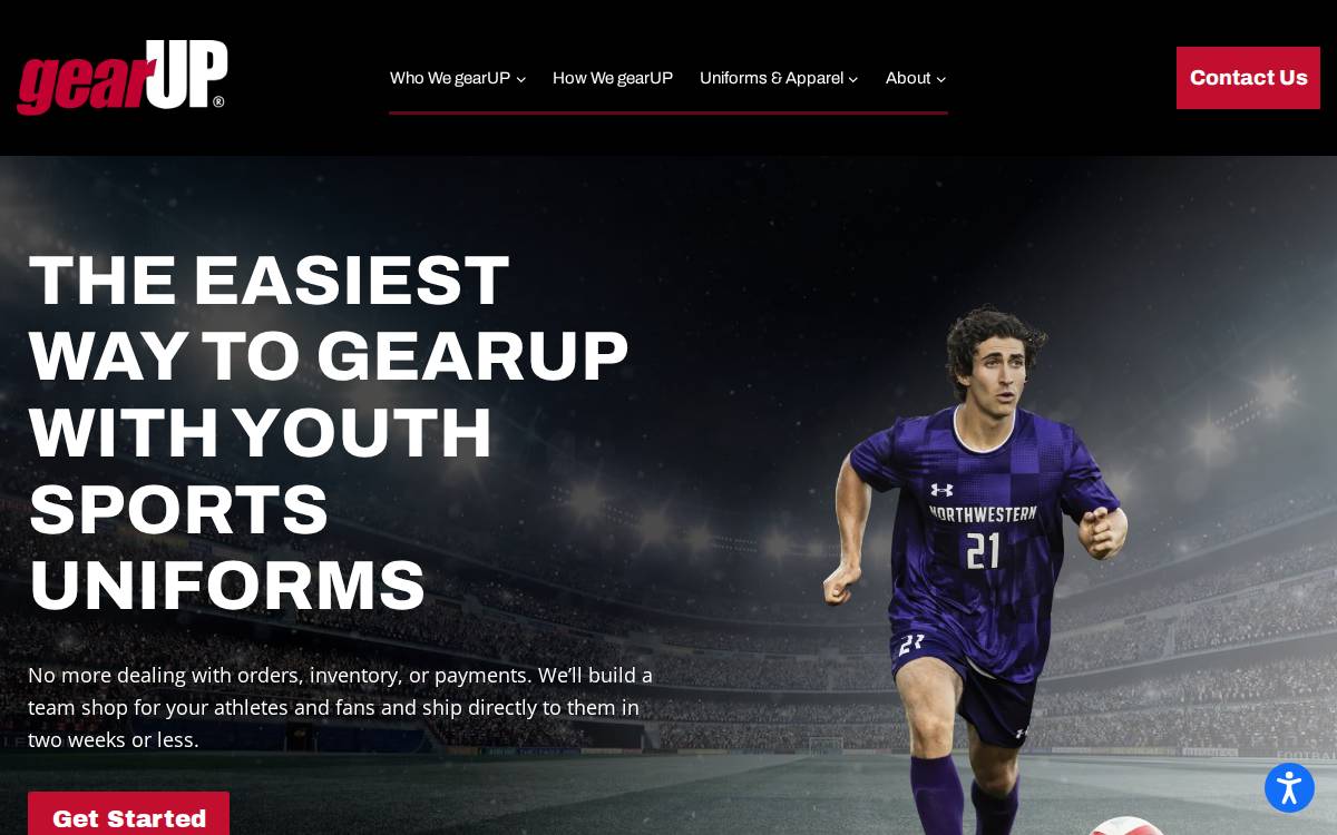 gearUP website preview