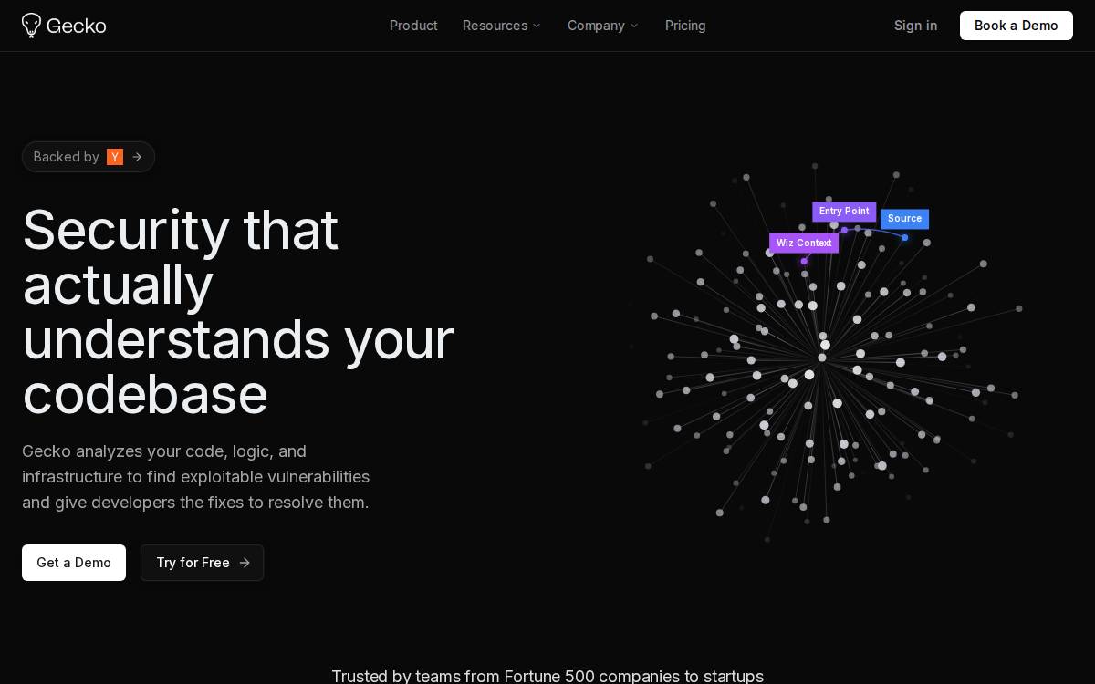Gecko Security website preview