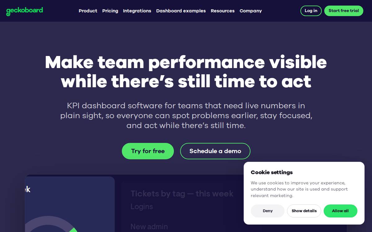Geckoboard website preview