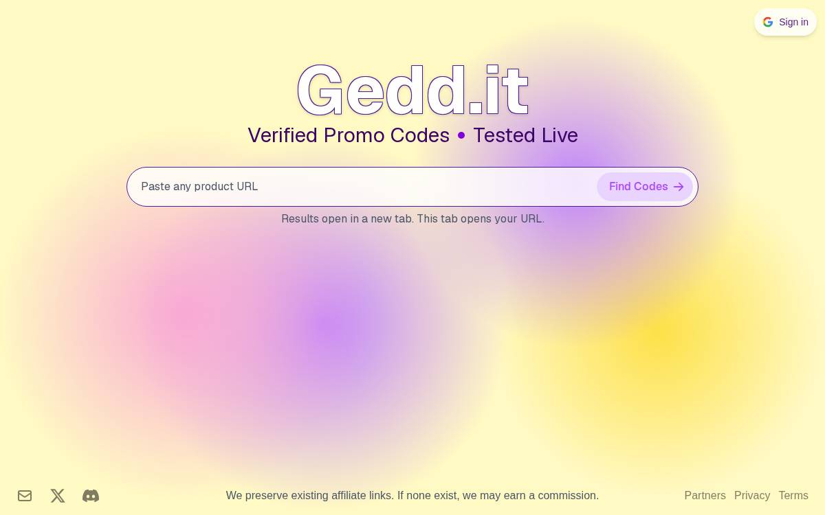 Gedd.it website preview