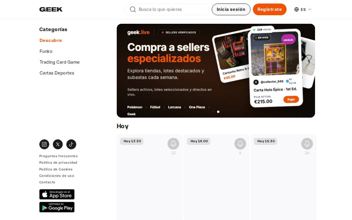 Geek website preview