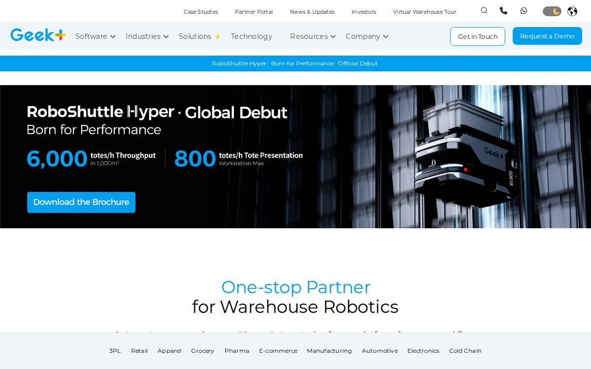 Geek+ website preview