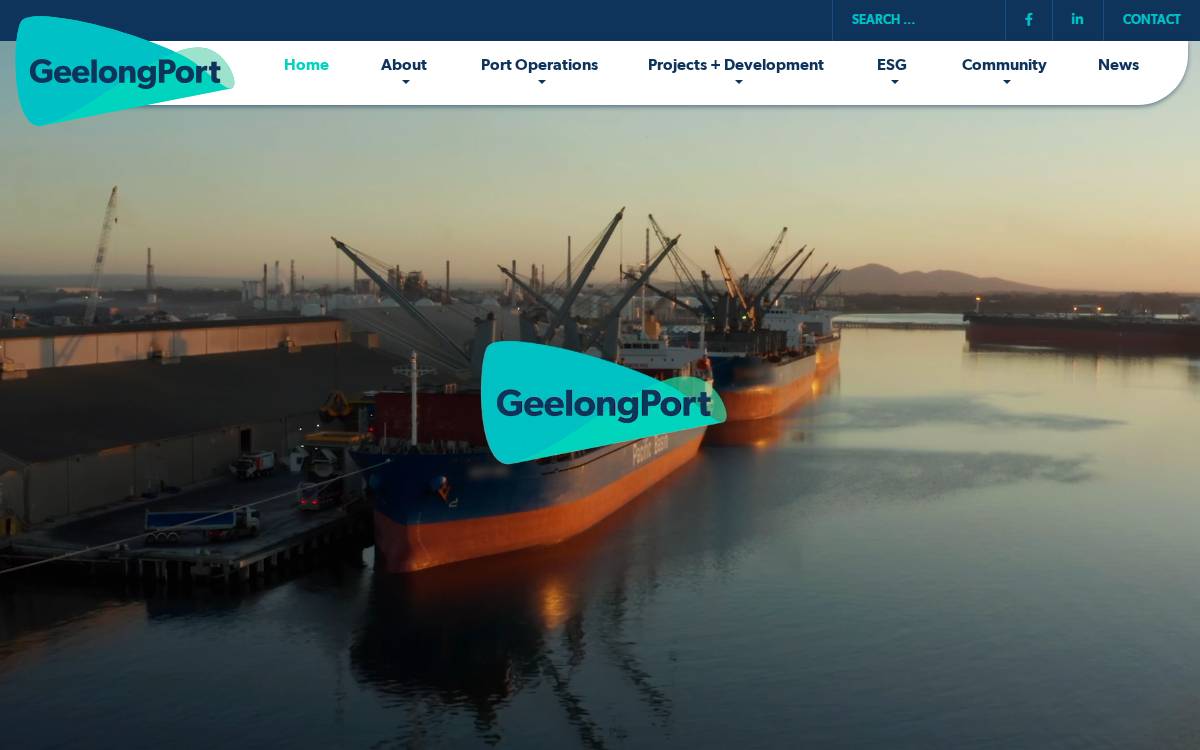 GeelongPort website preview