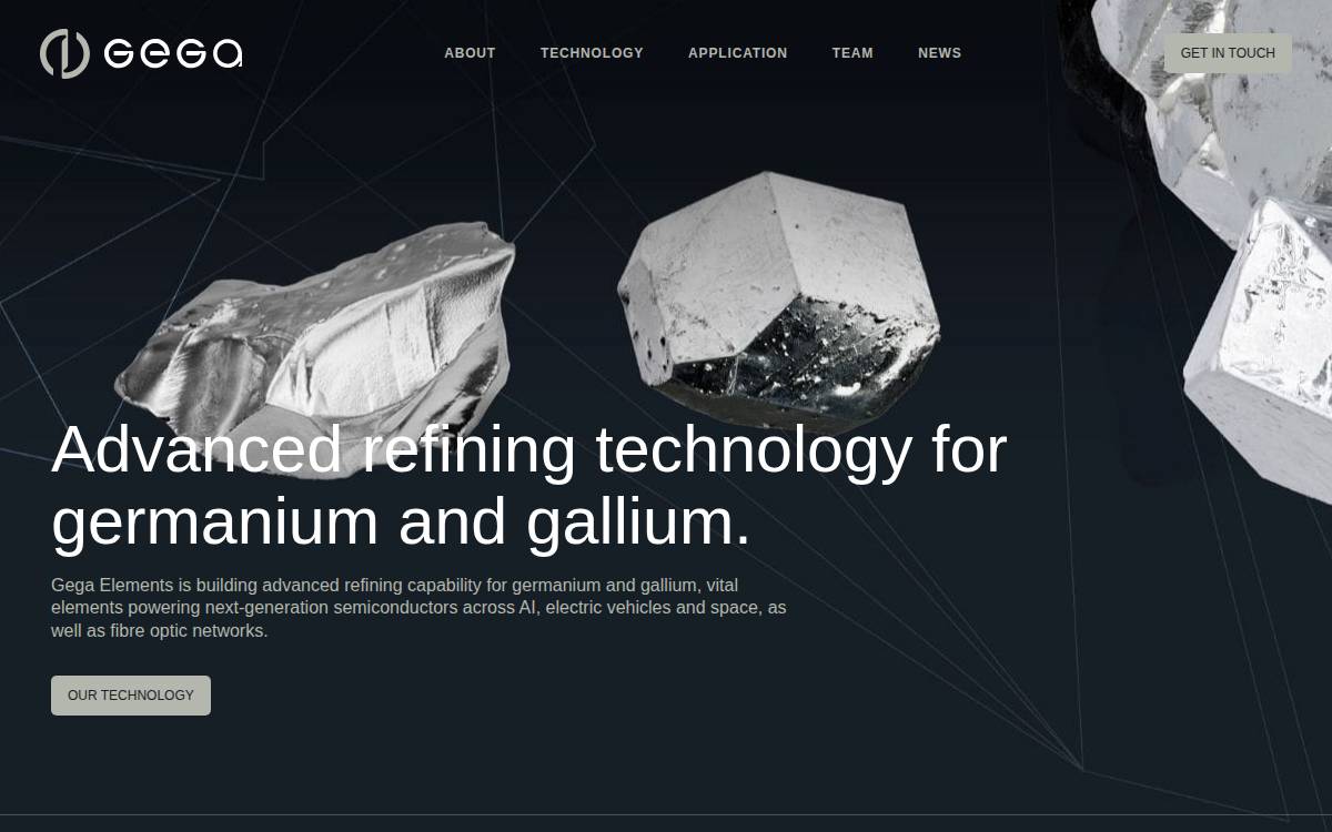 Gegaelements website preview