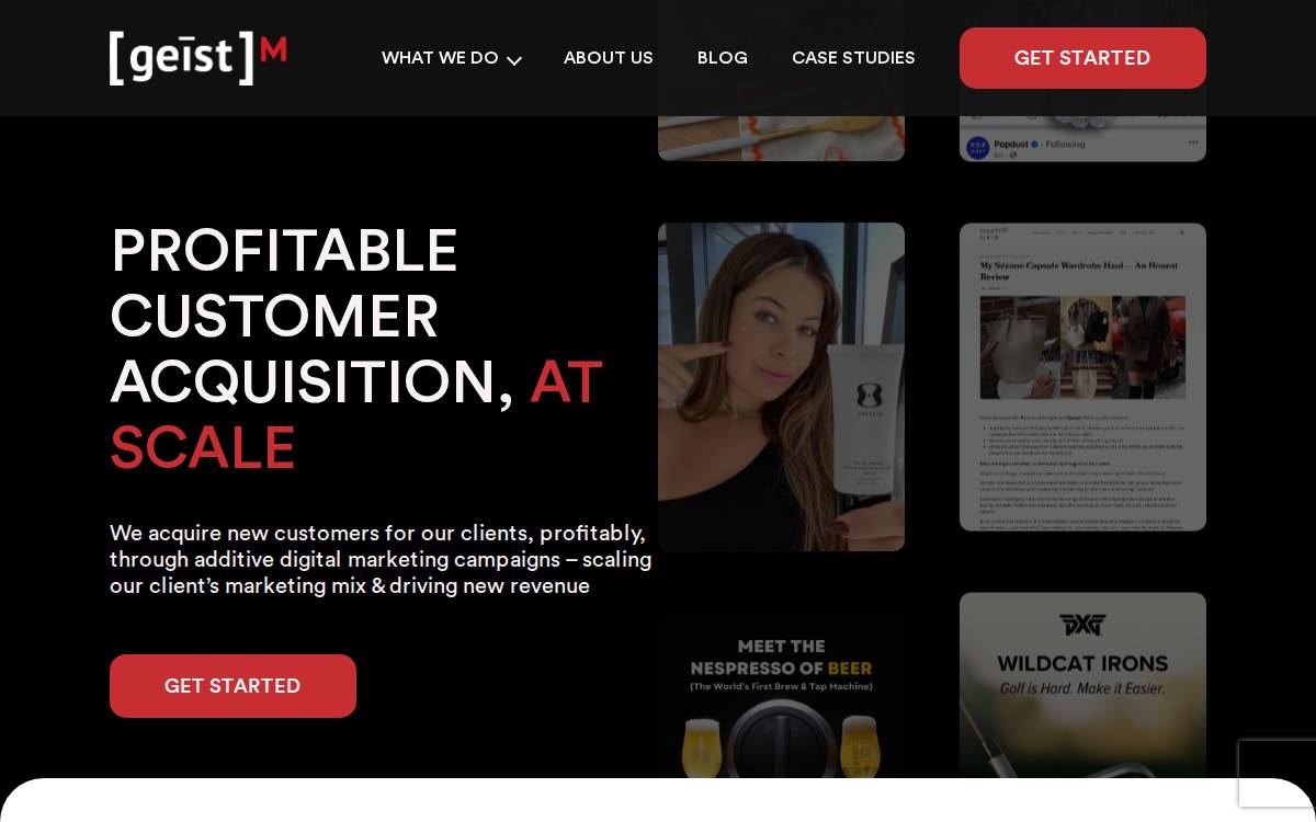 GeistM website preview