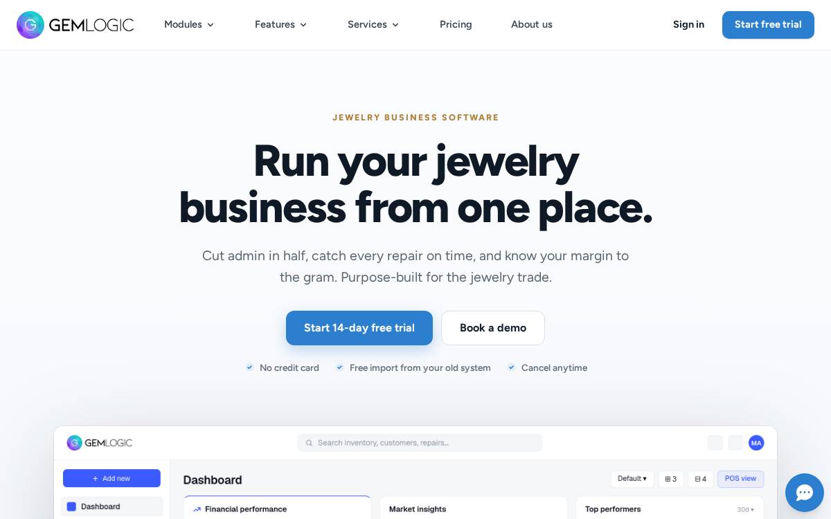 Gem Logic website preview