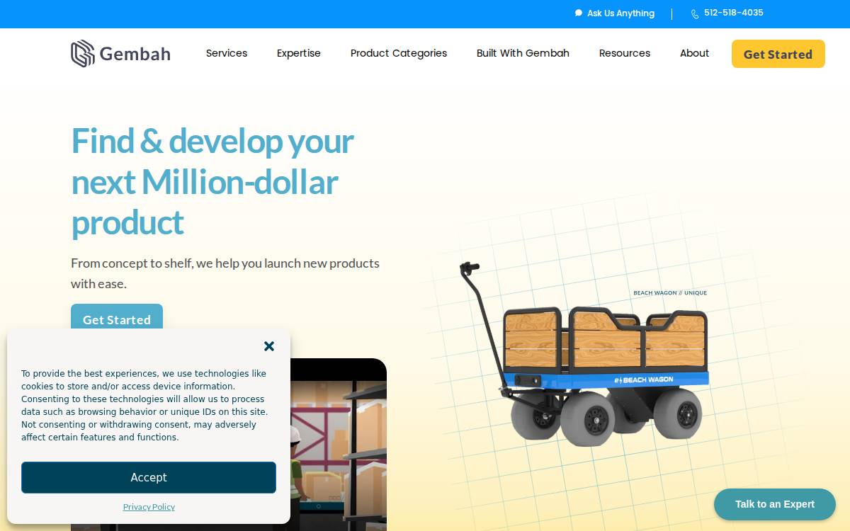 Gembah website preview