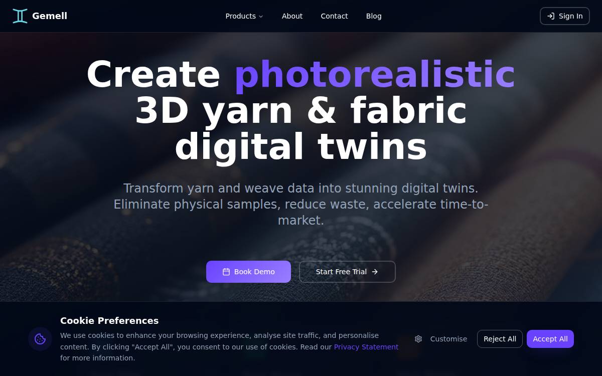 GEMELL website preview