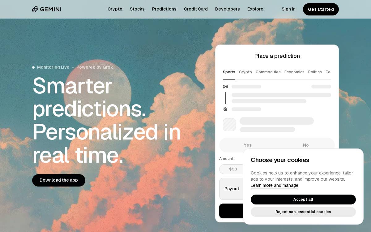 Gemini website preview