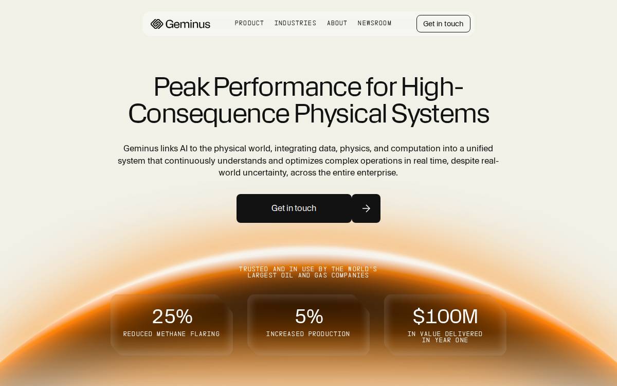 Geminus website preview