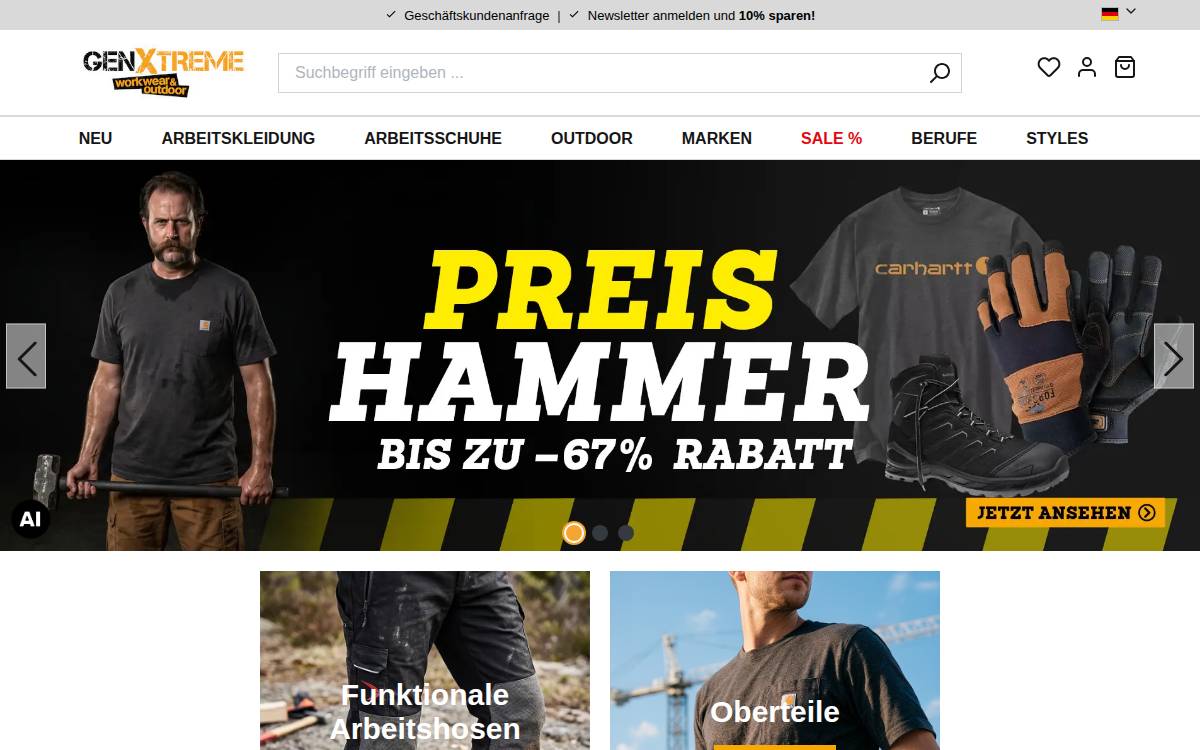 gen xtreme website preview