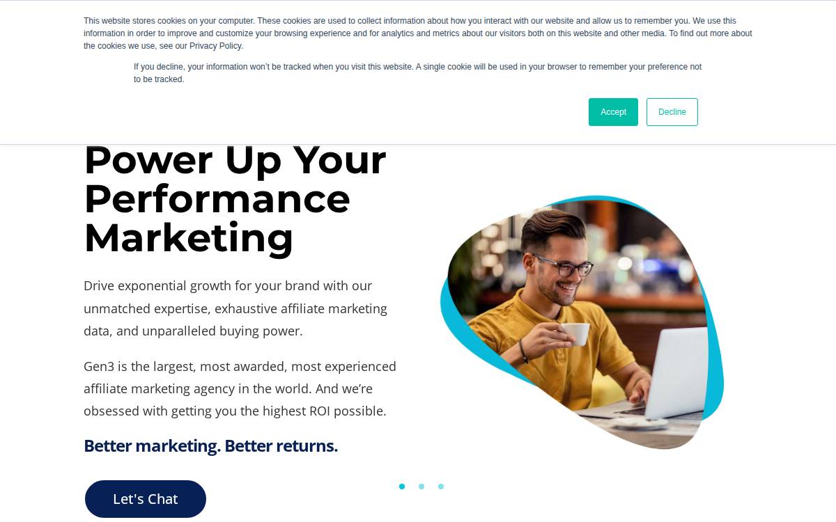 Gen3 Marketing website preview