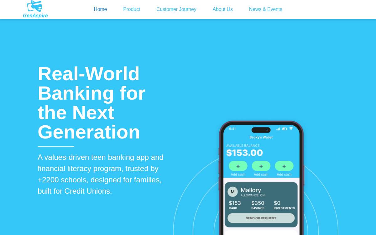 GenAspire website preview