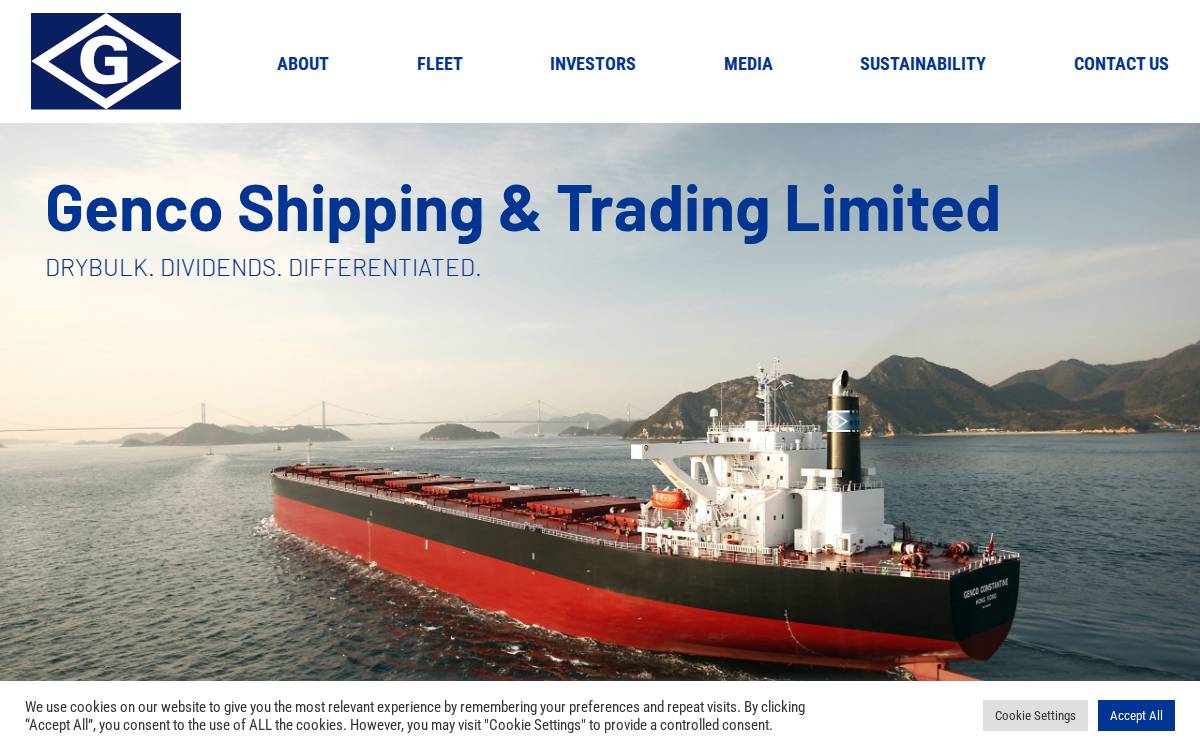 Genco Shipping & Trading website preview