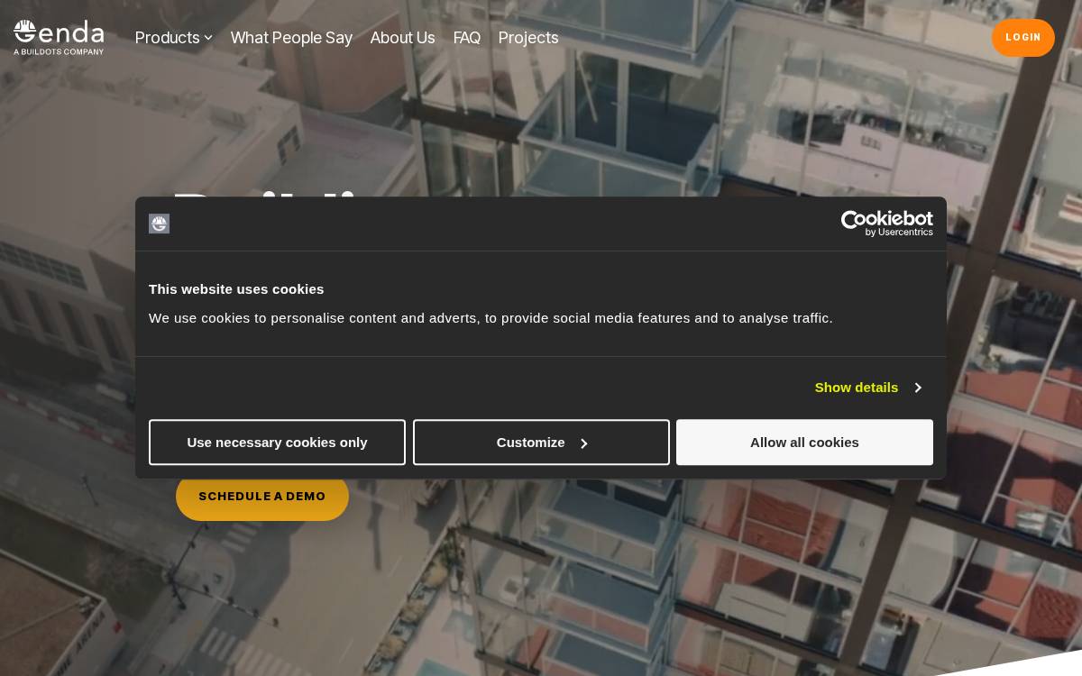 Genda website preview