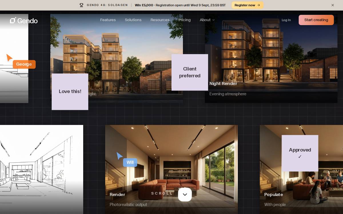 Gendo website preview