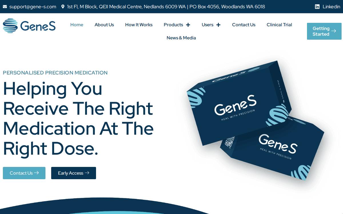 Gene S website preview