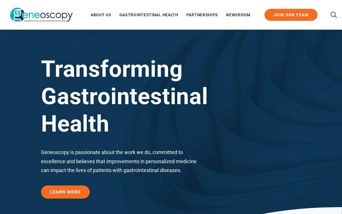 Geneoscopy, Inc website preview