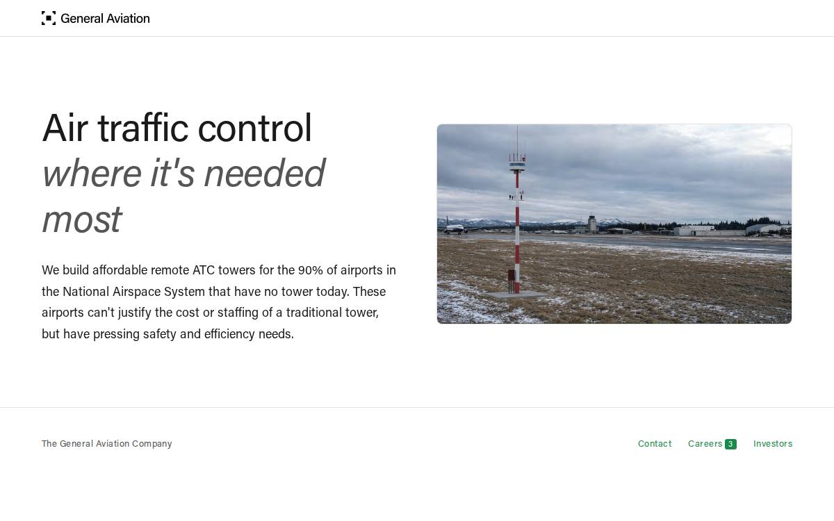 General Aviation website preview