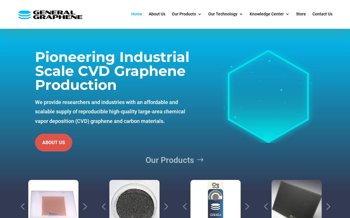General Graphene website preview