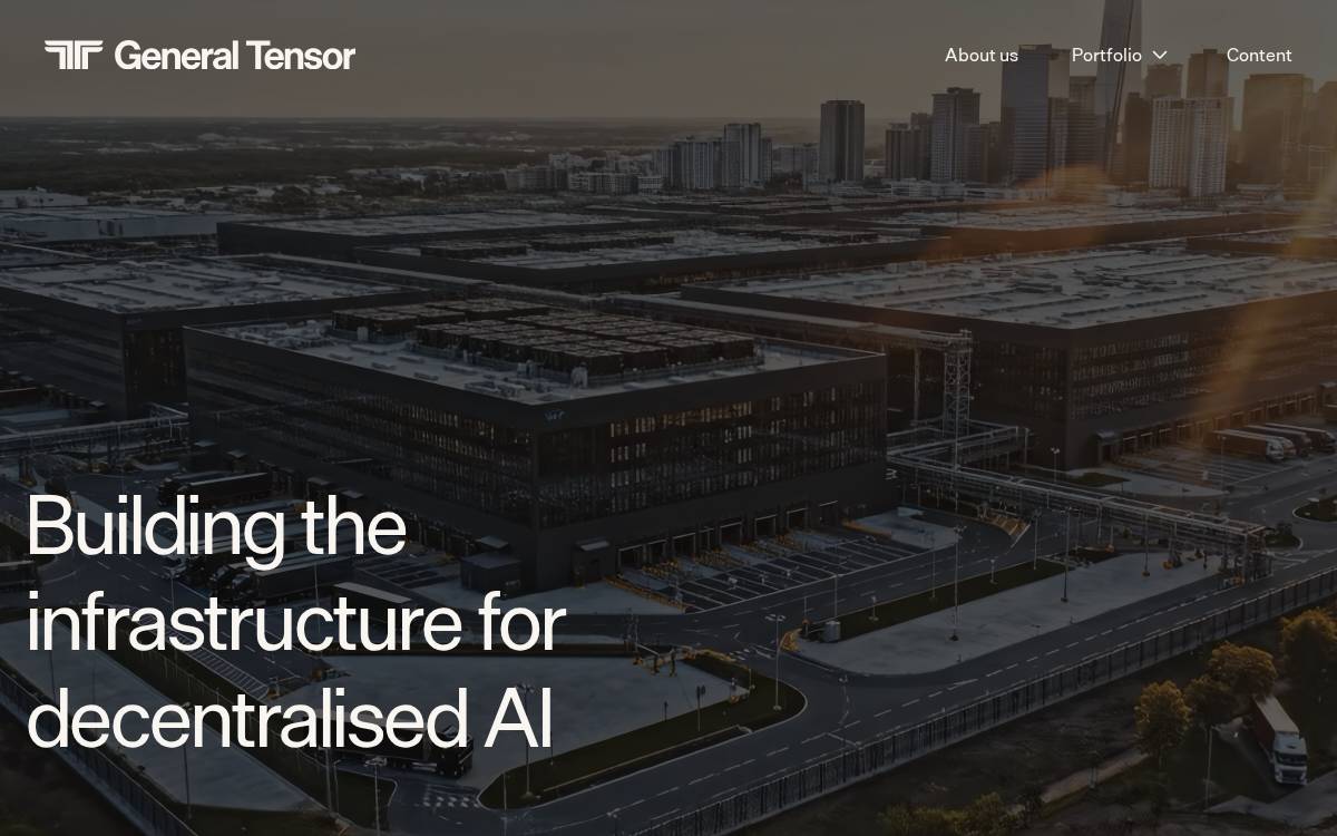 General Tensor website preview
