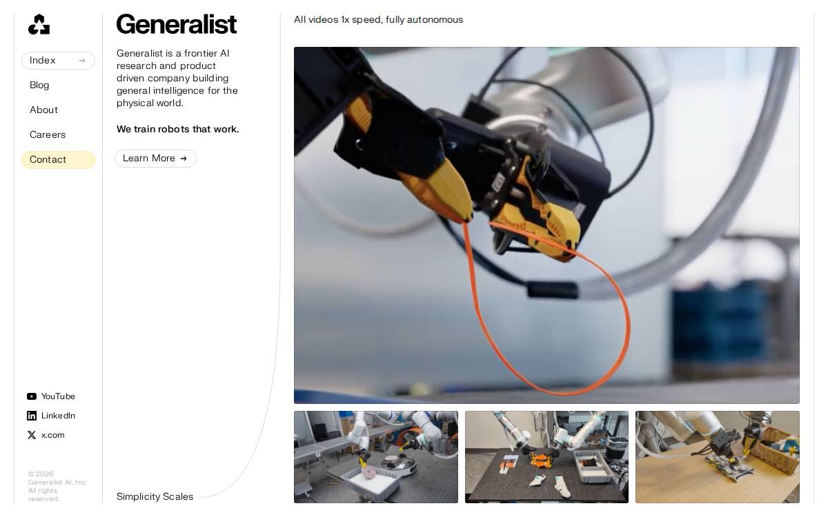 Generalist website preview