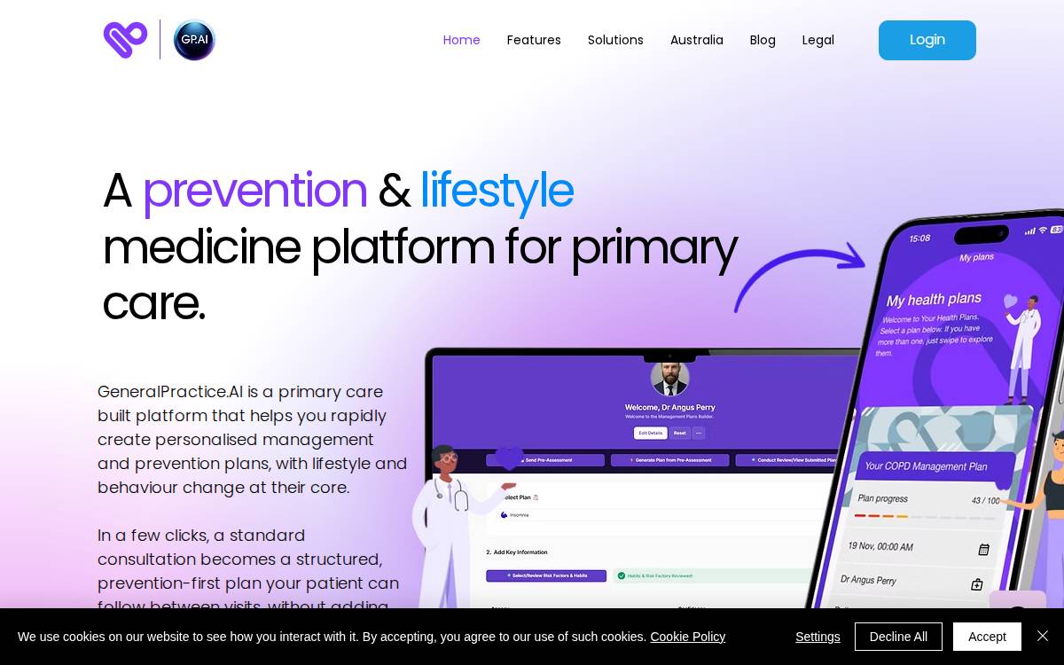 Generalpractice website preview