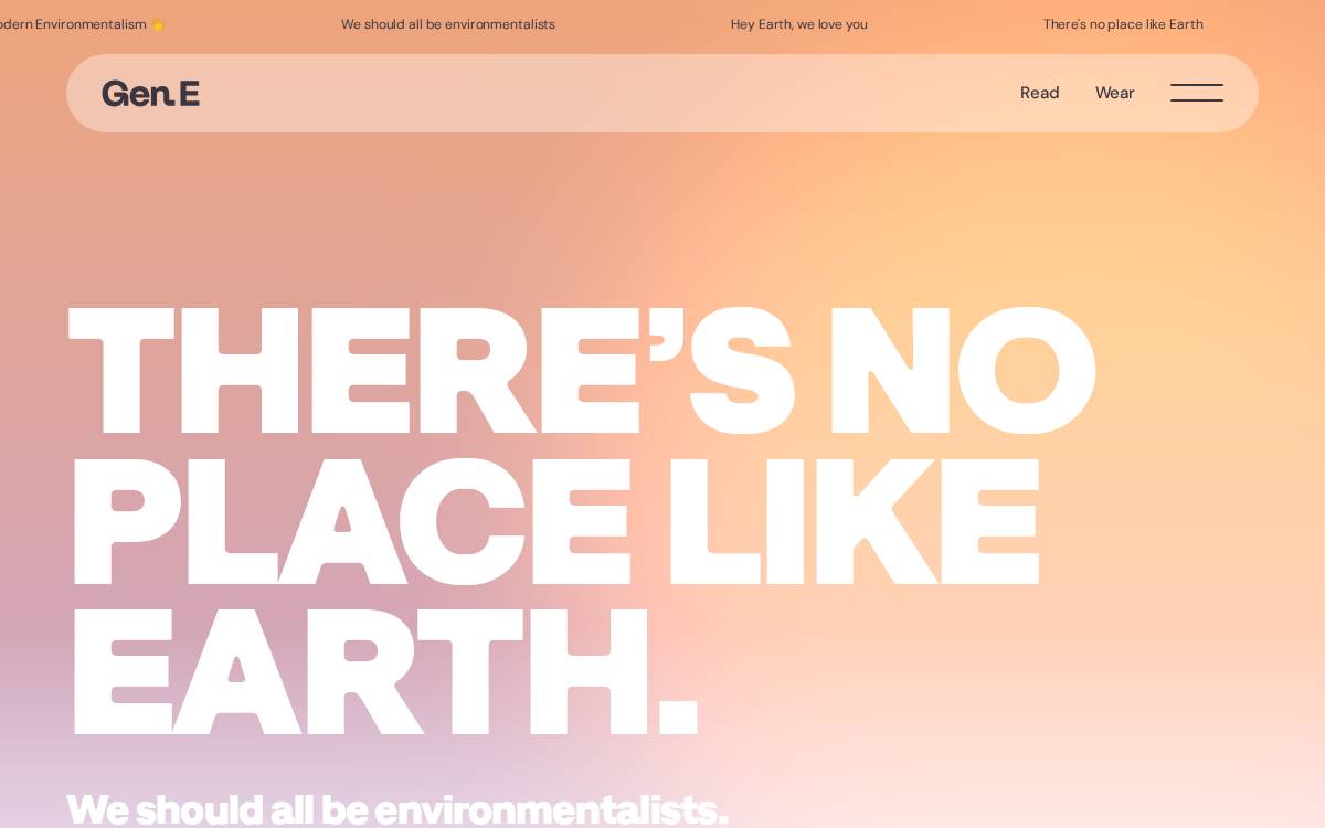 Generation Environment website preview