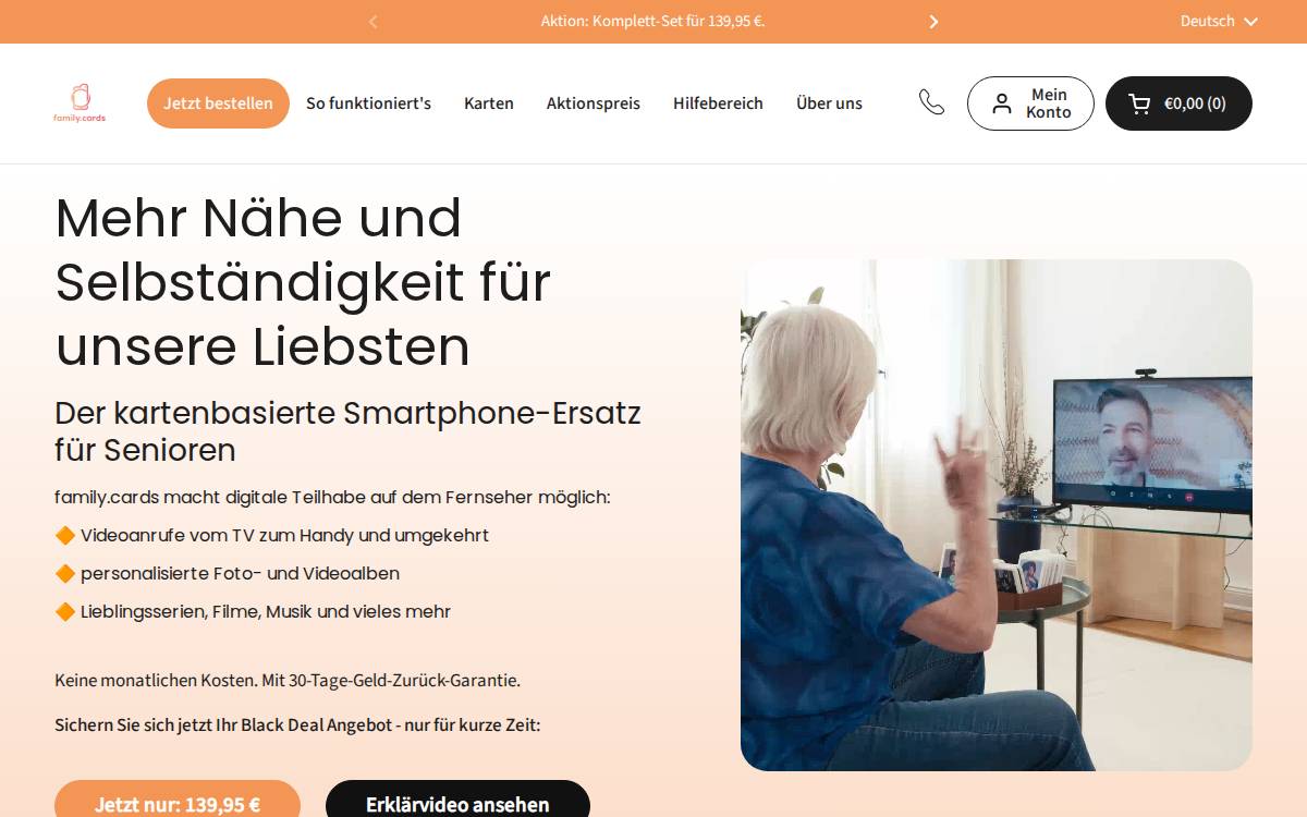 Generation Reach GmbH (family.cards) website preview