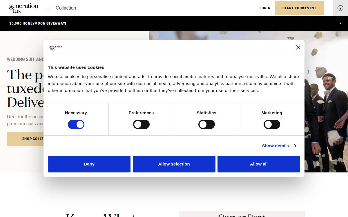 Generation Tux website preview